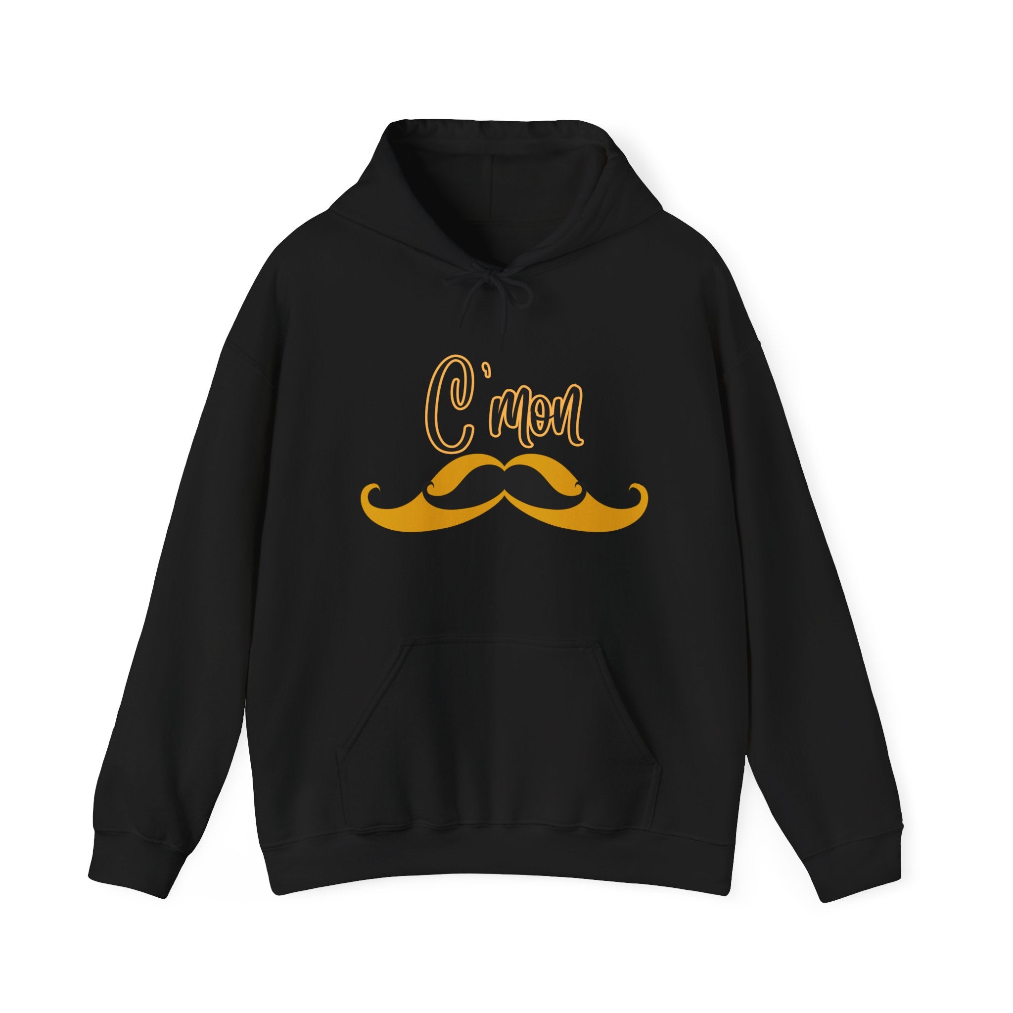 Brons "C'mon" Moustache Hoodie — Signature Catchphrase Pullover